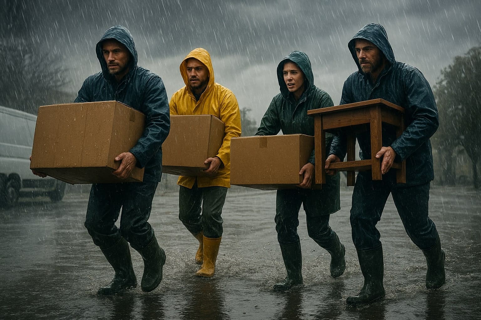 How To Move During Rain or Bad Weather